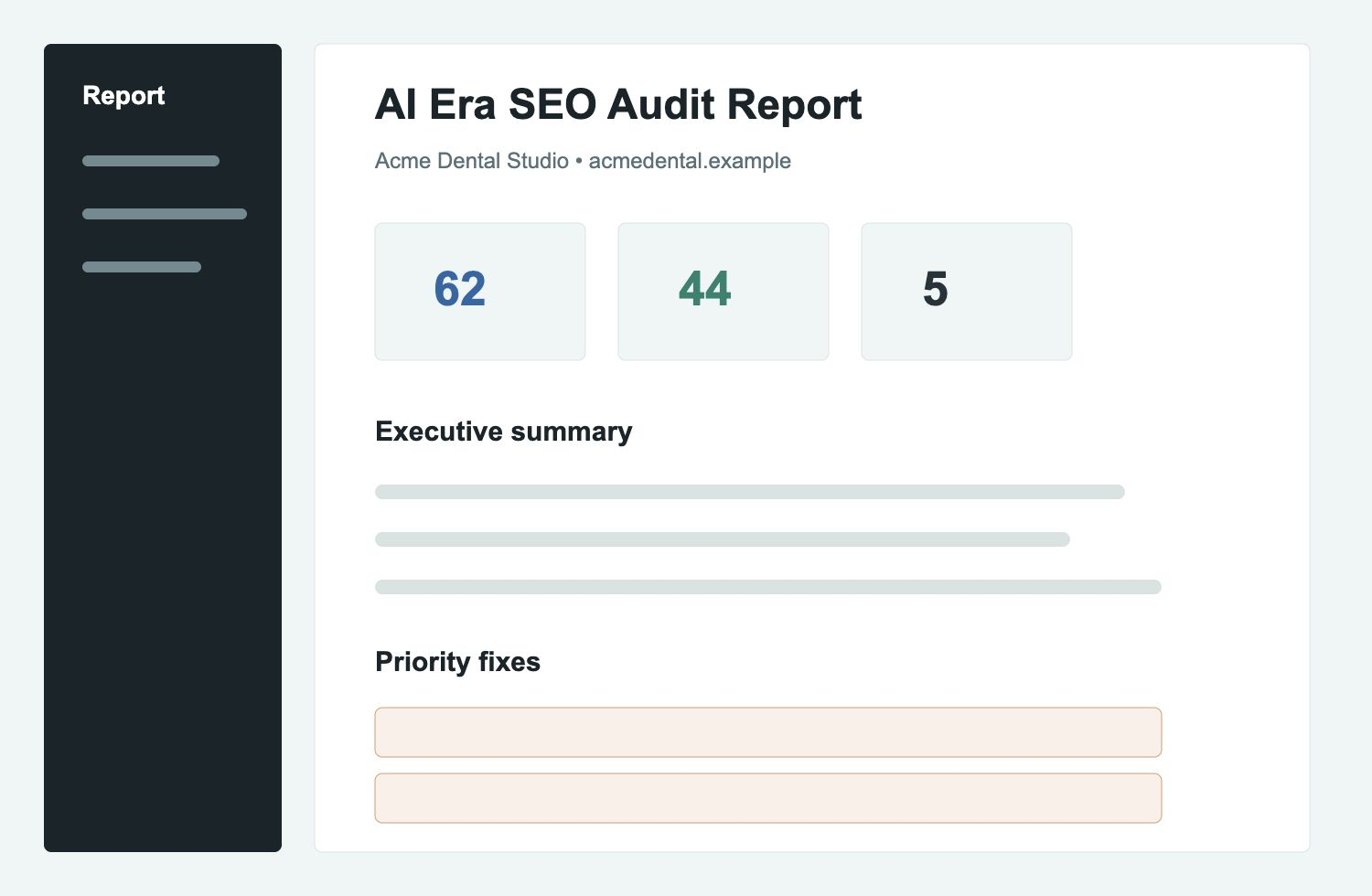 Desktop report preview screenshot