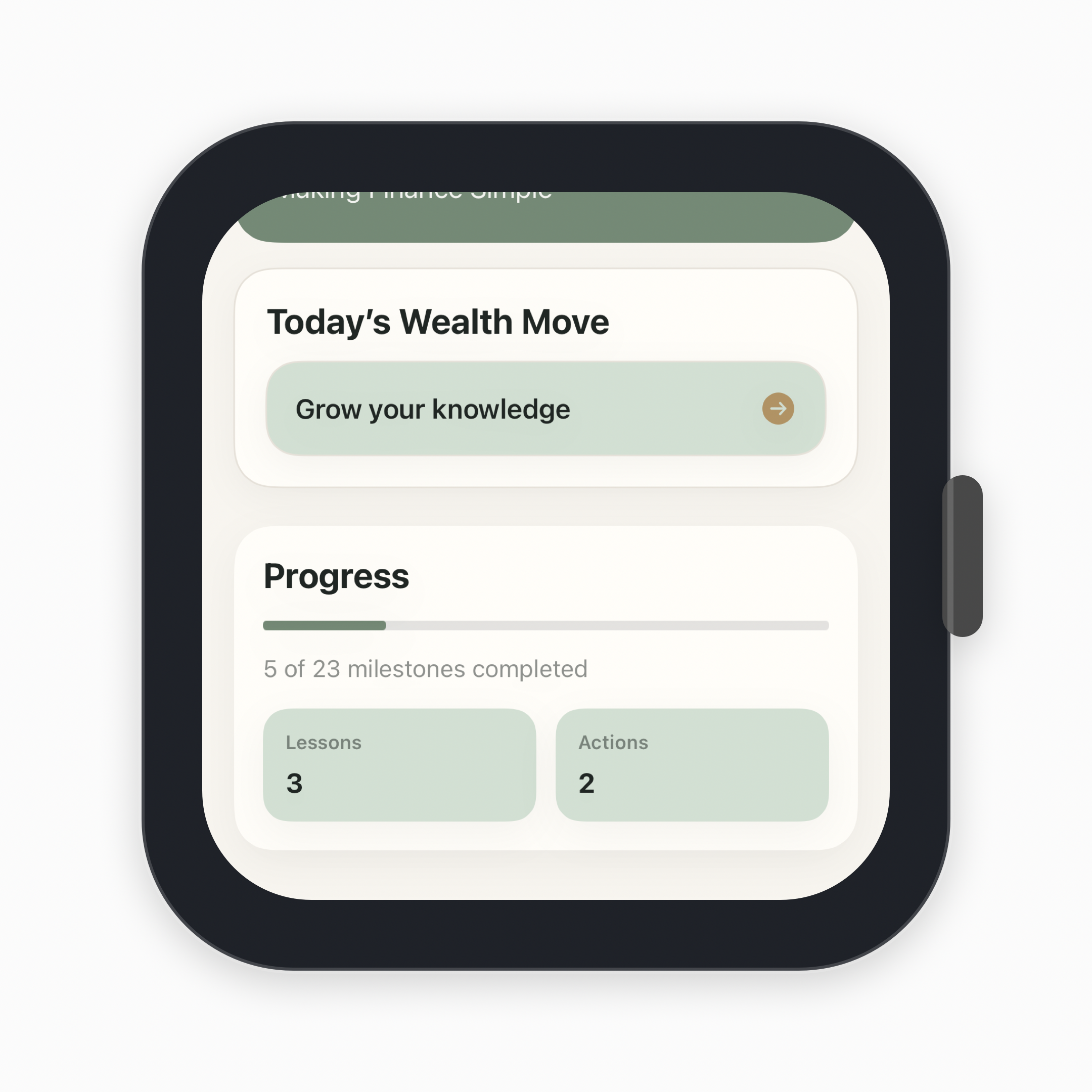 iOS watch home mockup