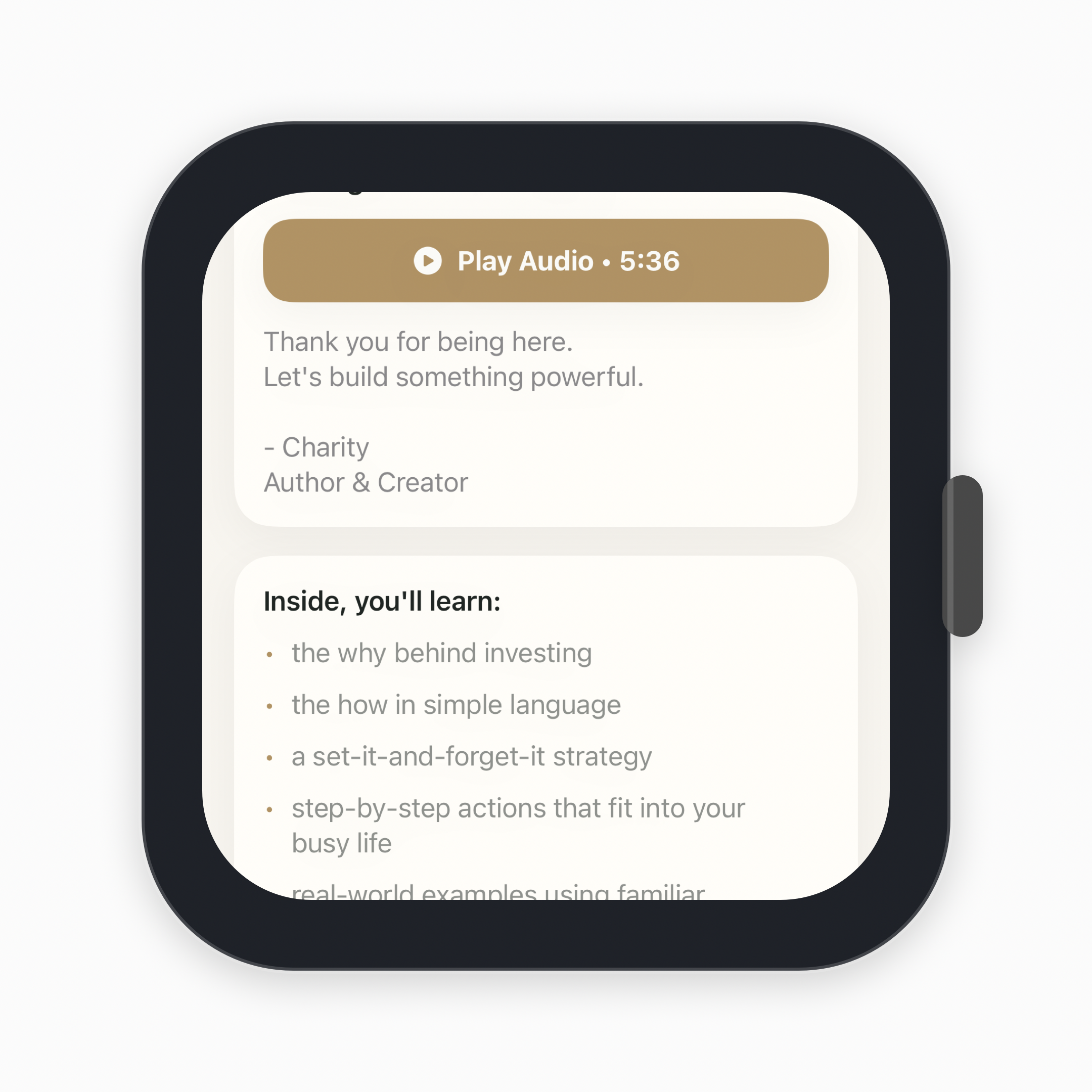 iOS watch welcome mockup